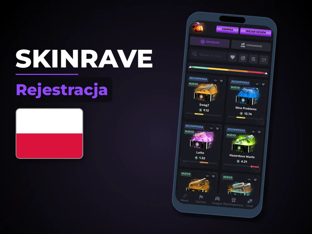 Skinrave - Rejestracja