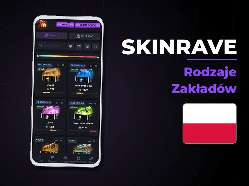 Skinrave - Rodzaje Zakładów