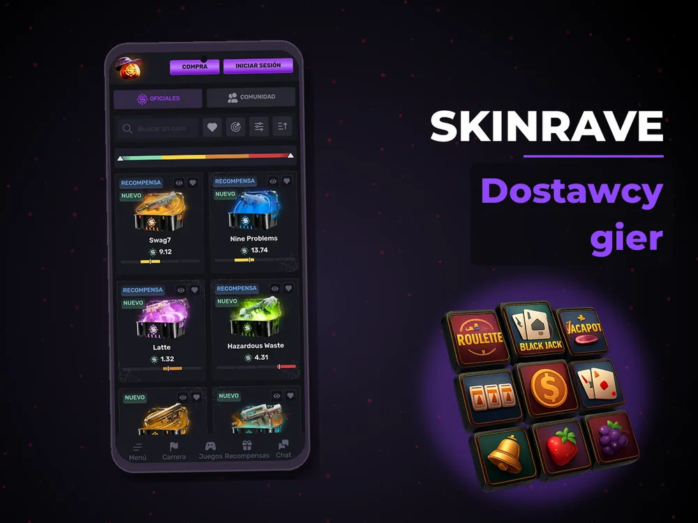 Skinrave - Dostawcy gier