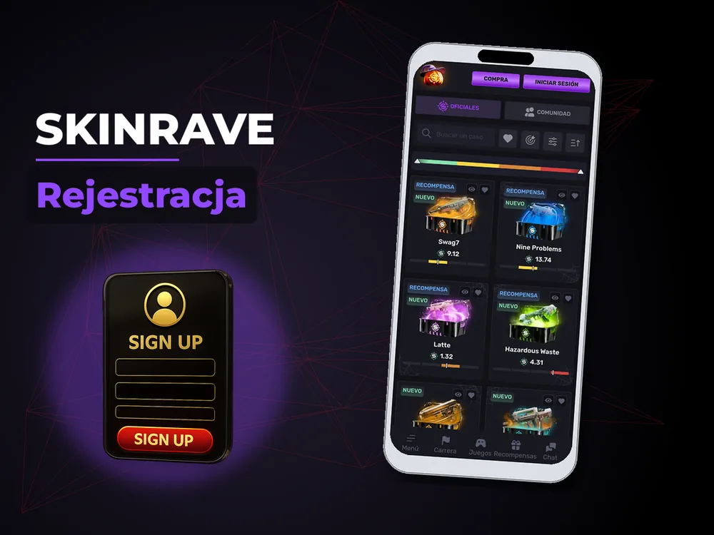 Skinrave - Rejestracja